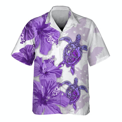 Red Bird Turtle 3D Hawaiian shirt Men's HO1474