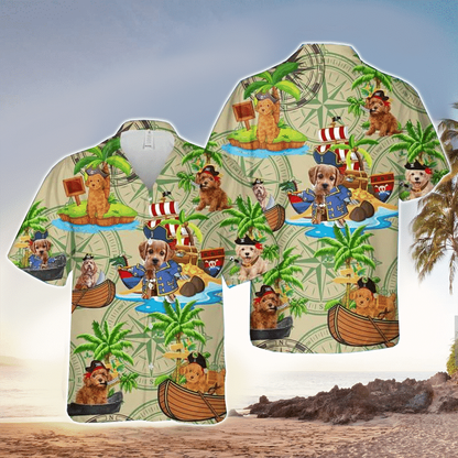 Rottweiler Vacation Hawaiian Shirt, Dog Short Sleeve Hawaiian Aloha Shirt HO2447