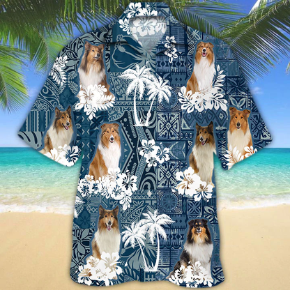 Rough Collie Hawaiian Shirt HO1501