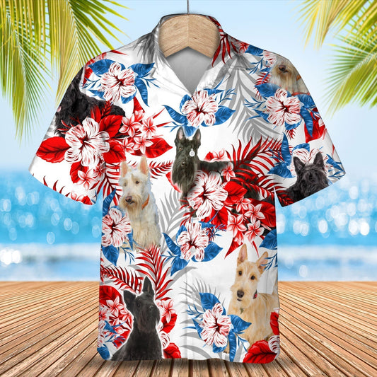Scottish Terrier Hawaiian Shirt - Gift for Summer, Summer aloha shirt, Hawaiian shirt for Men and women HO0660