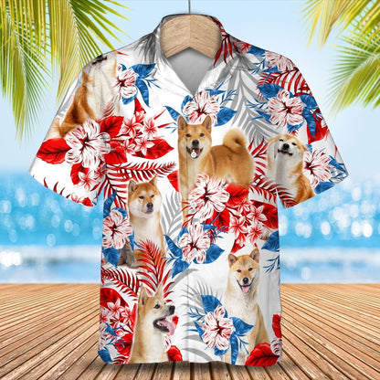 Shiba Inu Hawaiian Shirt - Gift for Summer, Summer aloha shirt, Hawaiian shirt for Men and women HO0684