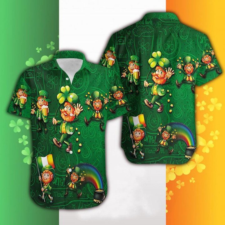 St. Patrick's Day Hawaiian Shirt, Hawaiian Shirt, Patty's Day Hawaiian Shirt PO0092
