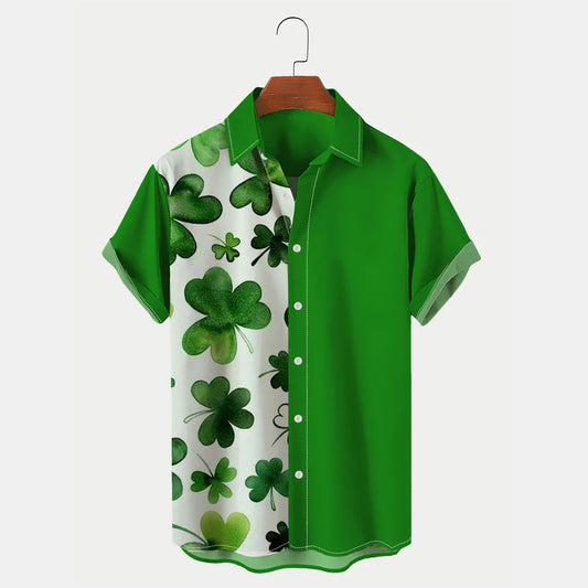 Men's St. Patrick's Day Short Sleeve Shirt Hawaiian shirt for Men and women PO0115