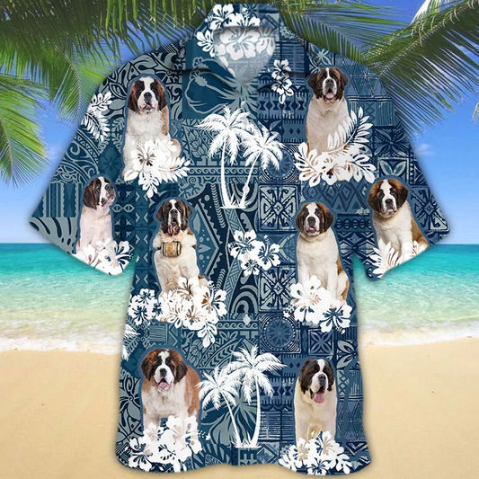St Bernard Hawaiian Shirt HO1479