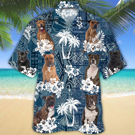 Staffordshire Bull Terrier Hawaiian Shirt HO1485