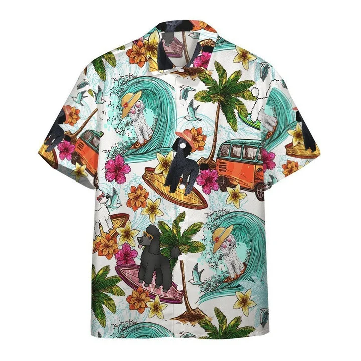 Summer Dog Watercolor Hawaiian Shirt, Summer aloha hawaii shirt for Men women HO1732