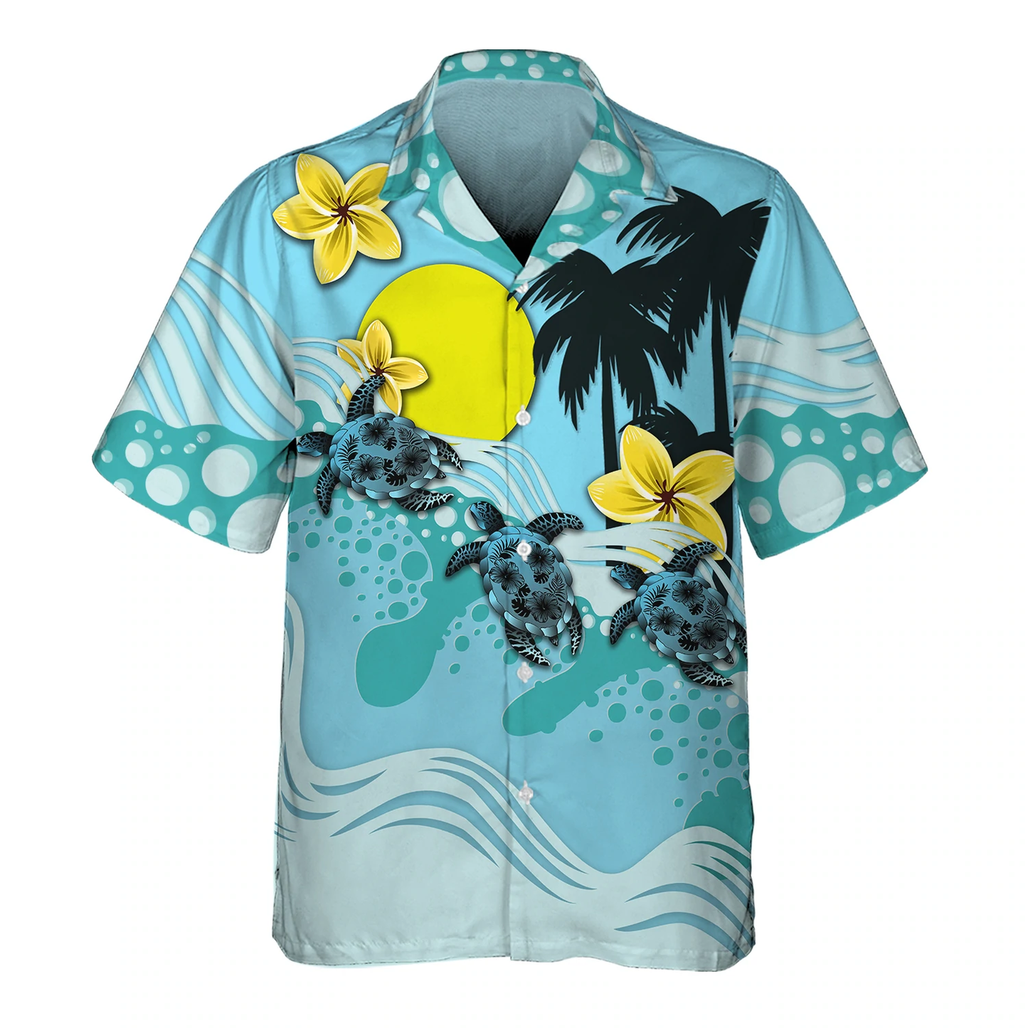 Sun And Turtle 3D Hawaiian shirt, Turtle hawaiian shirt for men and women HO1476