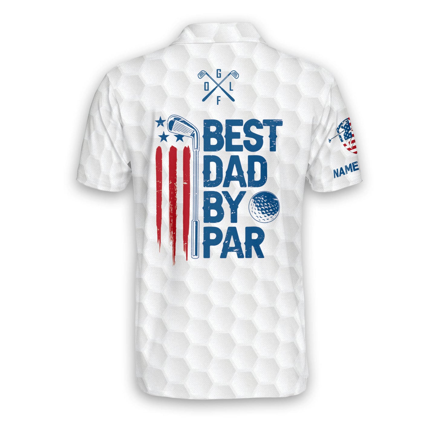 The Golf Father Best Dad By Par Golf Polo Shirt GM0096