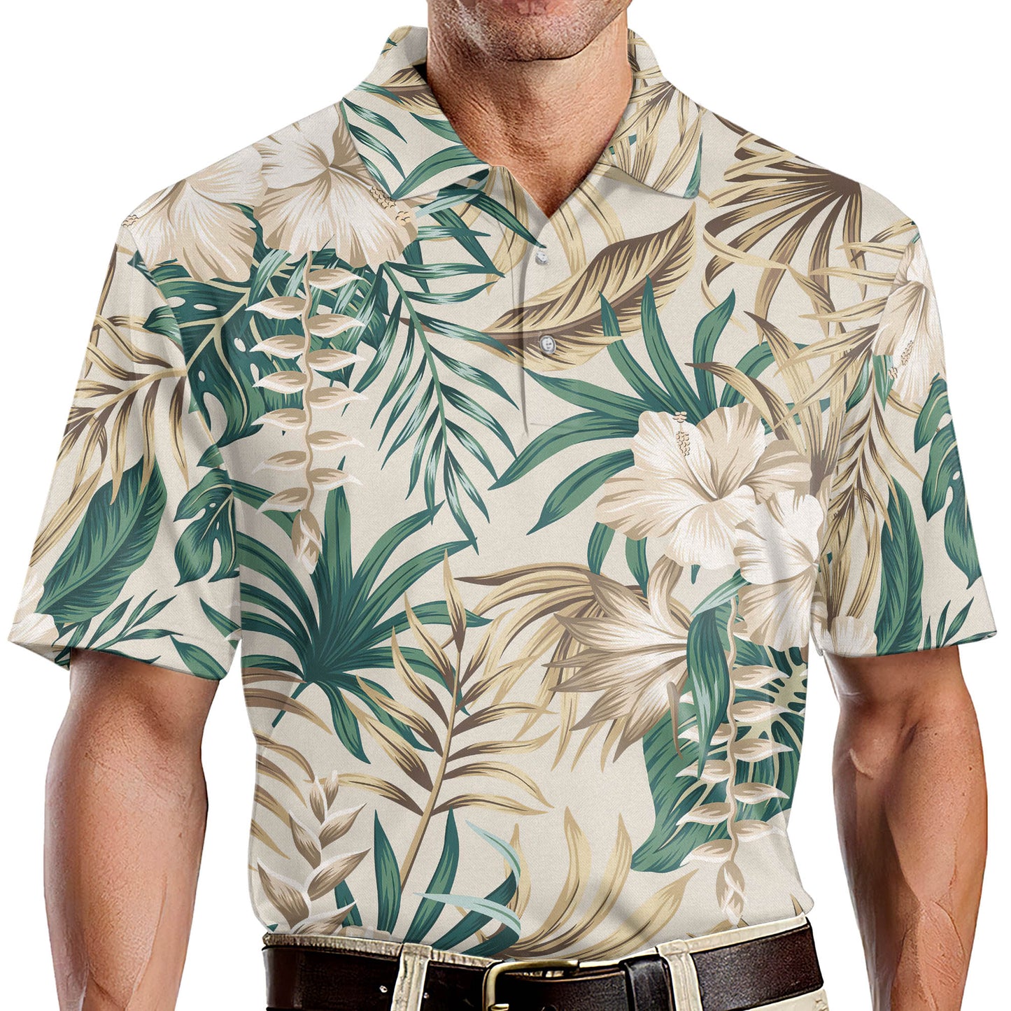 Floral Tropical Sports Golf Polo Shirt GM0160
