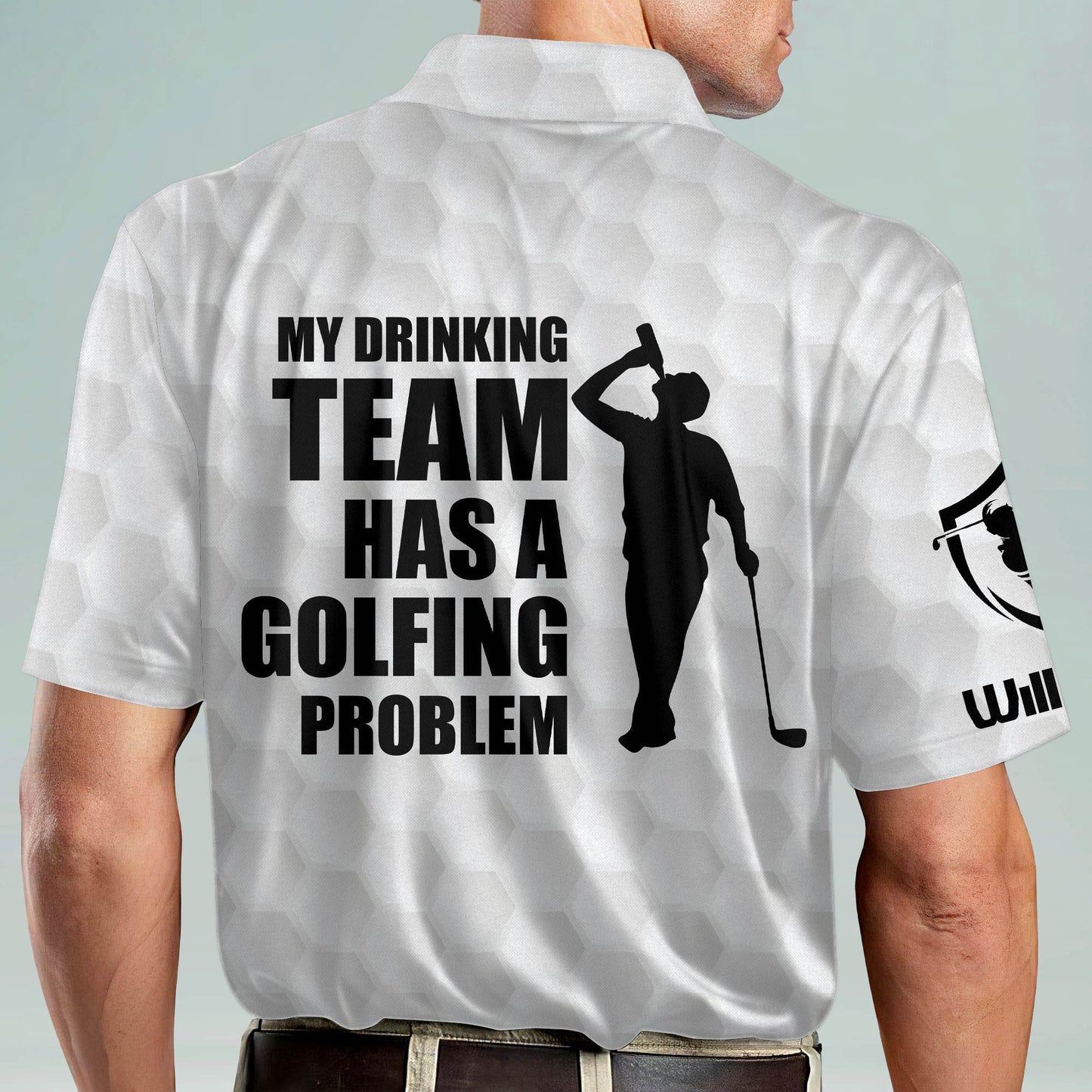 My Drinking Team Has A Golfing Problem Golf Polo Shirt GM0020
