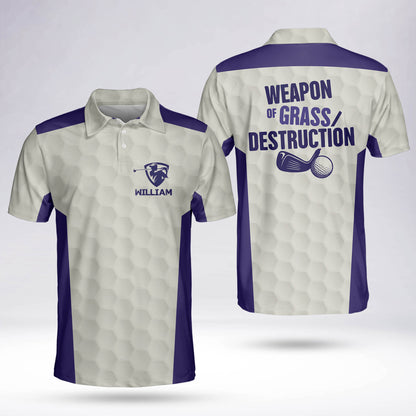 Weapon Of Grass Destruction Golf Polo Shirt GM0150