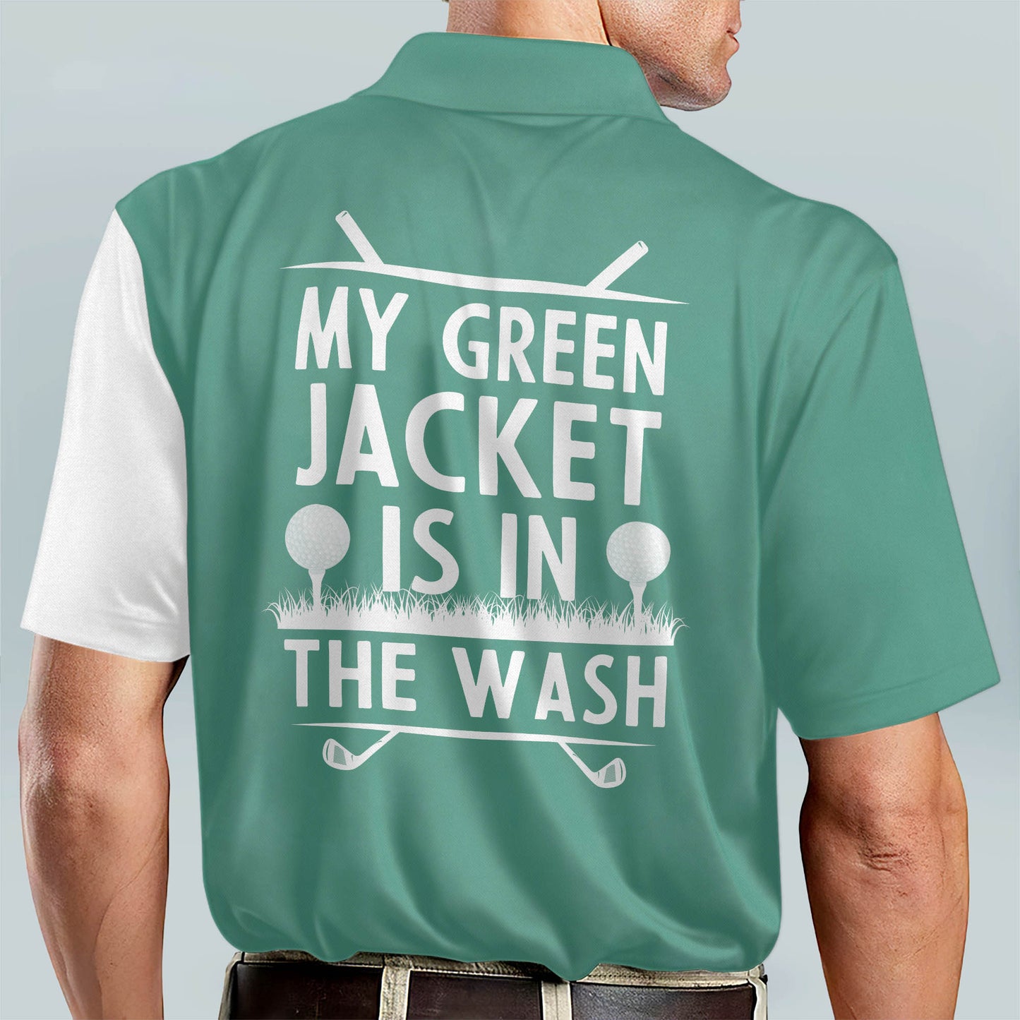 My Green Jacket is in The Wash Golf Polo Shirt GM0369