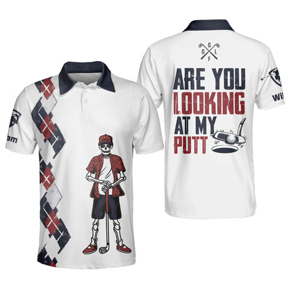 Are You Looking At My Putt Golf Polo Shirt GM0148