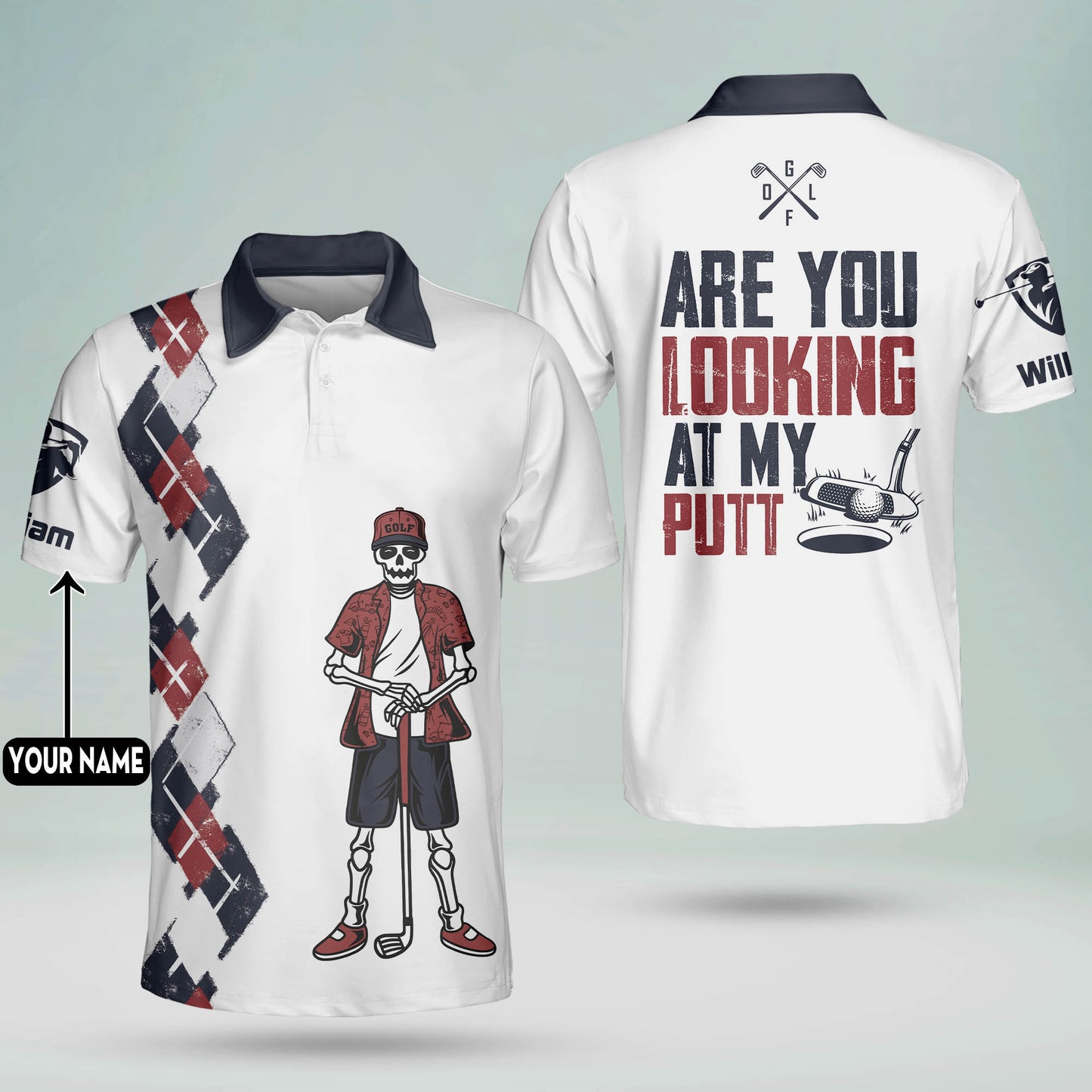 Are You Looking At My Putt Golf Polo Shirt GM0148