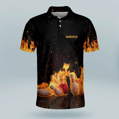My Balls Are On Fire Bowling Shirt BM0013