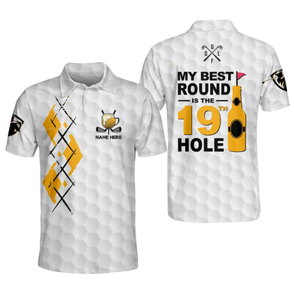 My Best Round Is The 19th Hole Golf Polo Shirt GM0157