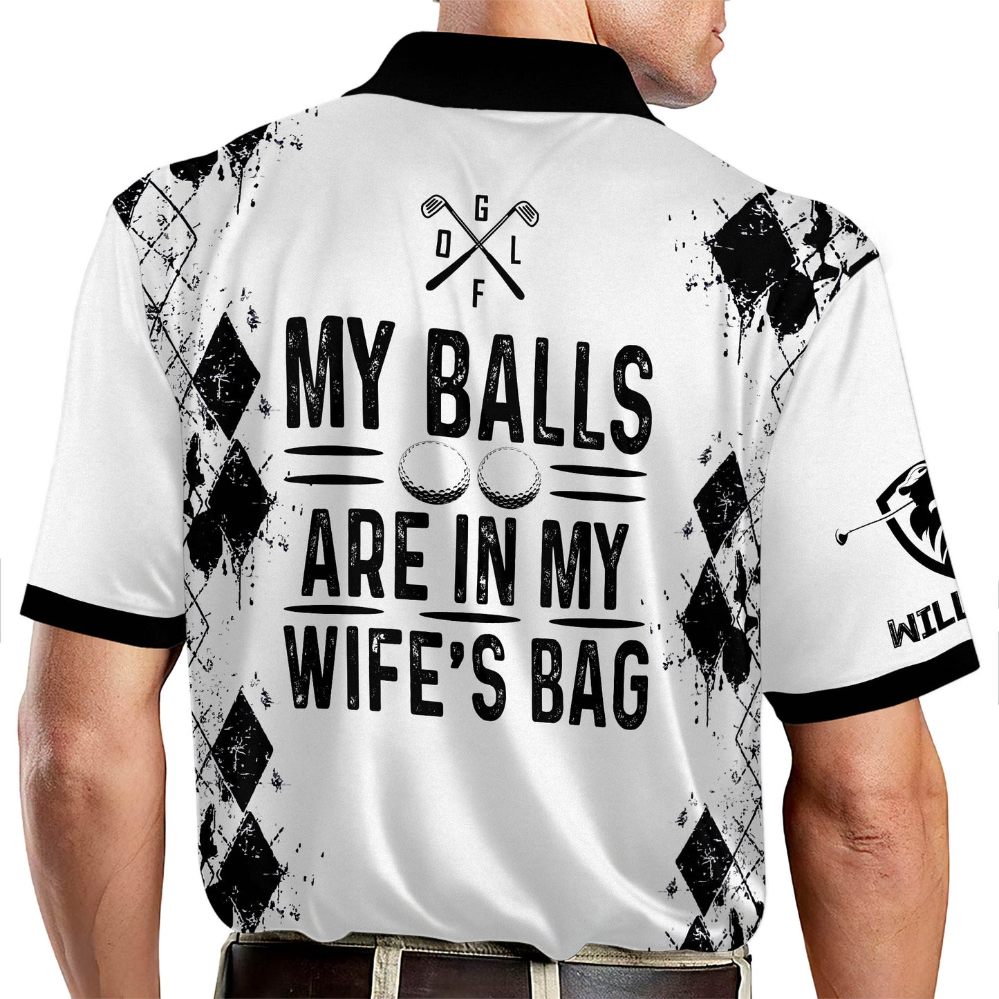 My Balls Are In My Wife's Bag Golf Polo Shirt GM0029