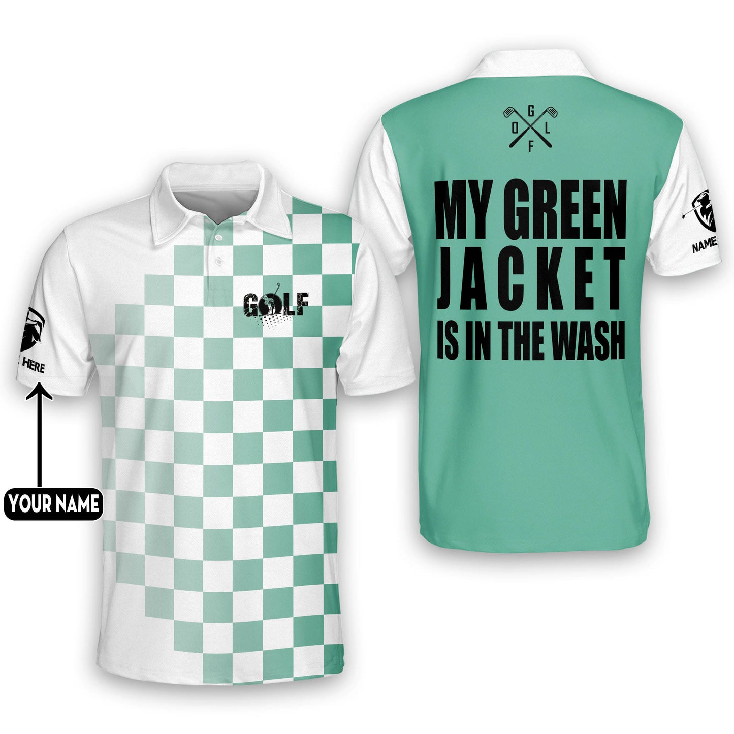 My Green Jacket is in The Wash Golf Polo Shirt GM0105
