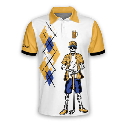 Weekend Forecast Golfing With A Chance Of Beer Golf Polo Shirt GM0042