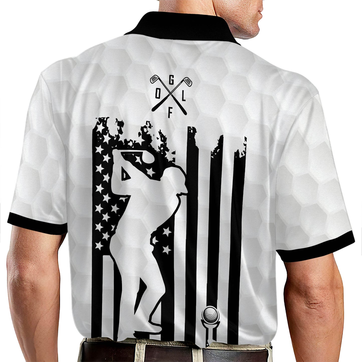 American Flag Golf Polo Shirt GM0075