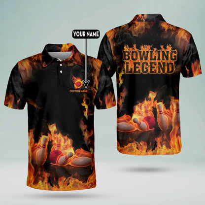 Custom Bowling Legend Polo Shirts BM0245