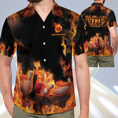 Gutter Gang Hawaiian Bowling Shirts HB0136