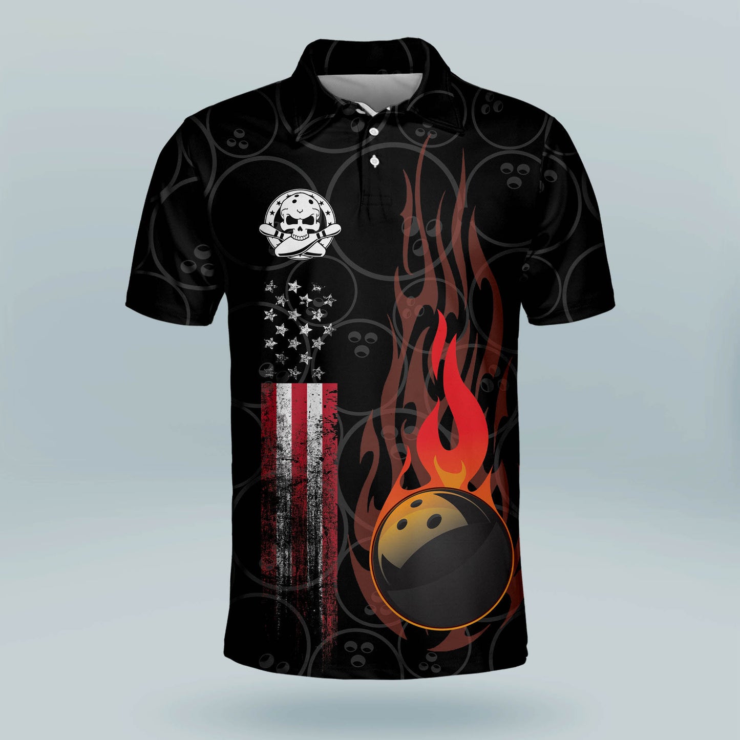 Custom American Flag Bowling Shirts BM0012