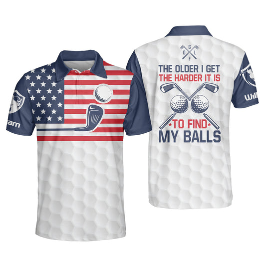 The Older I Get The Harder It is to Find My Balls Golf Polo Shirt GM0005