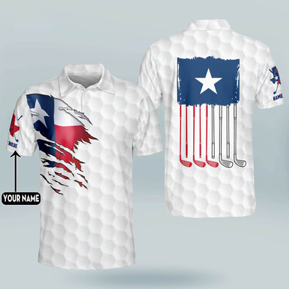 Texas Flag Golf Polo Shirt GM0297