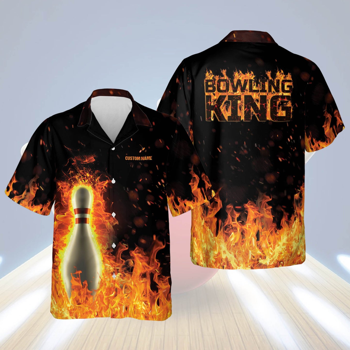 Bowling King Retro Vintage Hawaiian Shirt HB0054