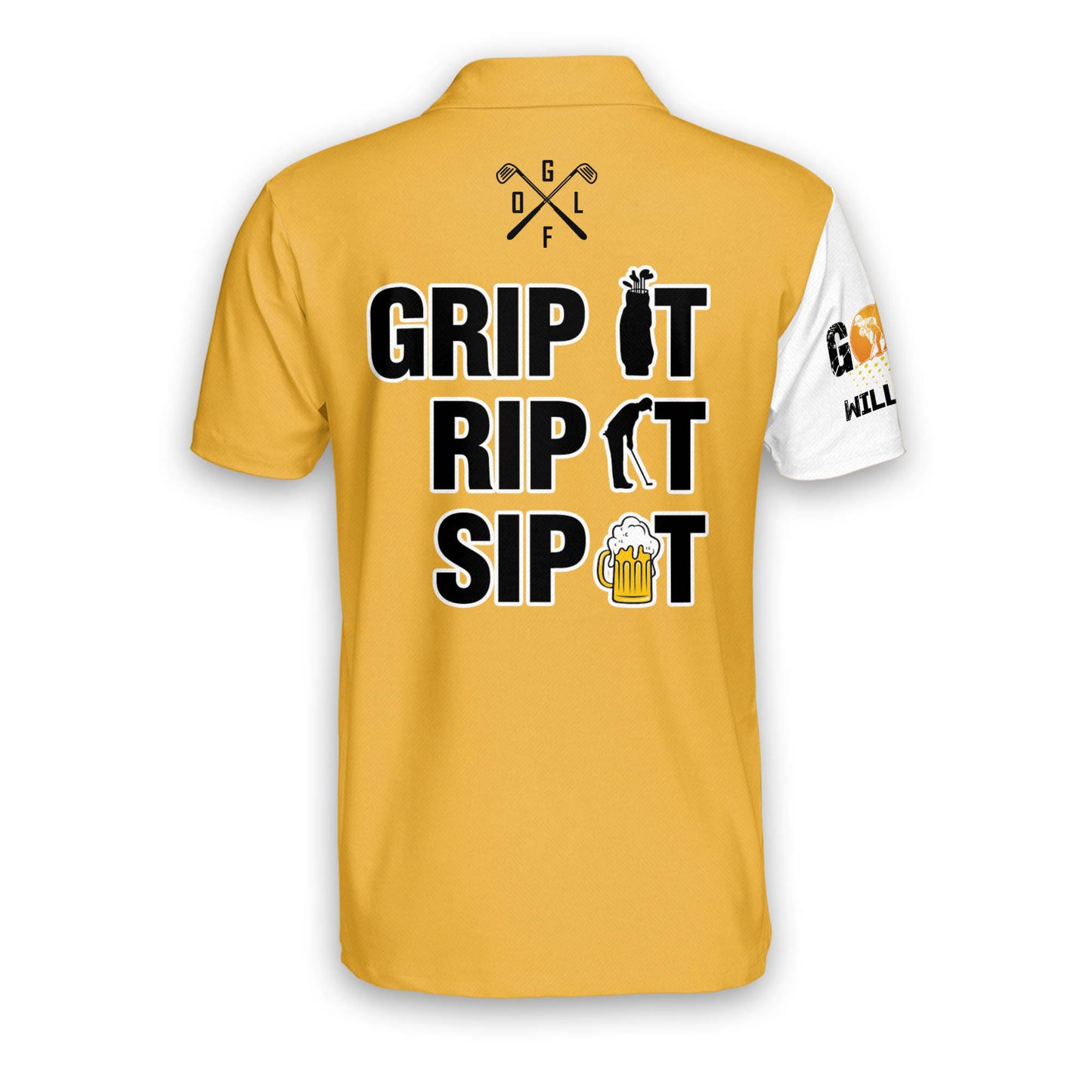 Grip It Rip It Sip It Golf Polo Shirt GM0135