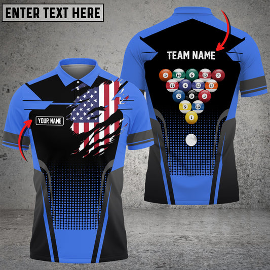 Lasfour Personalized Billiards Ball Colourful 3D Polo Shirt BIA0635