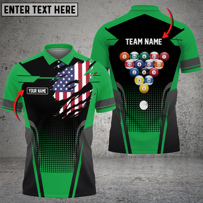 Lasfour Personalized Billiards Ball Colourful 3D Polo Shirt BIA0635