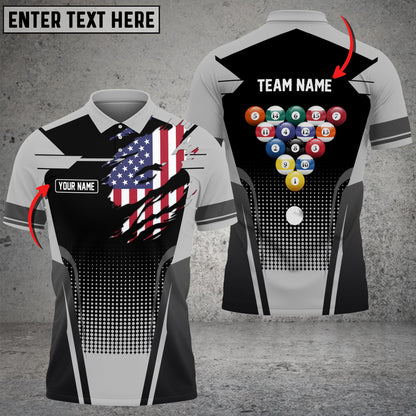 Lasfour Personalized Billiards Ball Colourful 3D Polo Shirt BIA0635