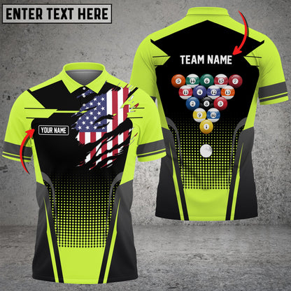 Lasfour Personalized Billiards Ball Colourful 3D Polo Shirt BIA0635