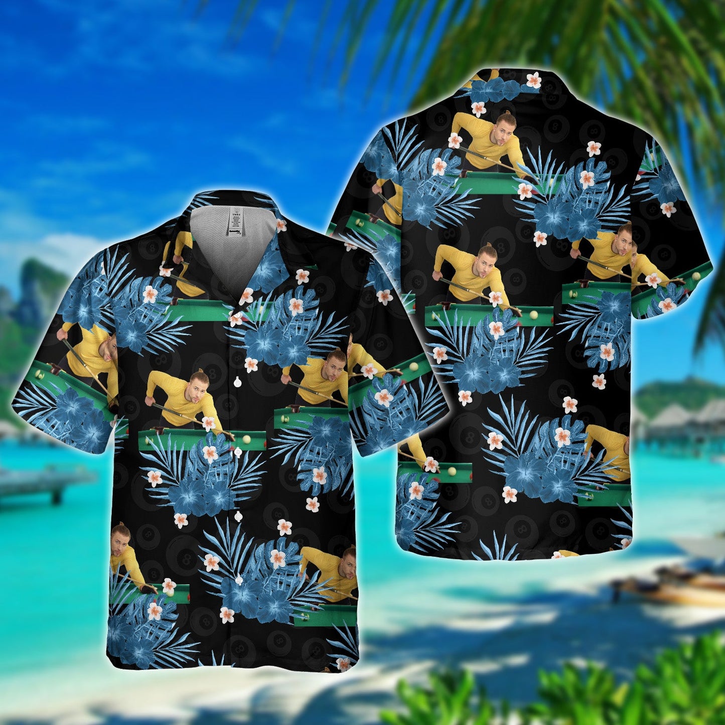 (Photo Inserted) Lasfour Billiard Personalized Hawaiian Shirt BIA0893