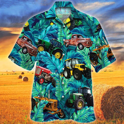 Tractor Lovers Gift Hawaiian Shirt, Animal Hawaiian Shirt Men, women, Gift for Dolphin lovers HO2579