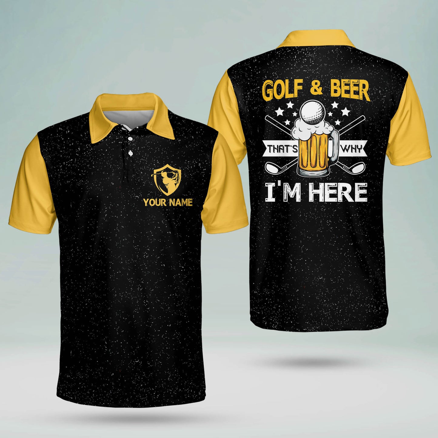 Golf And Beer That's Why I'm Here Golf Polo Shirt GM0133
