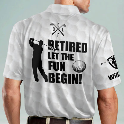 Retired Let The Fun Begin Golf Polo Shirt GM0288
