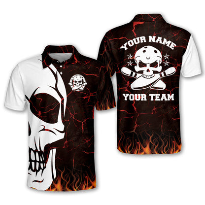 Custom Crazy Skull Bowling Shirts BM0131