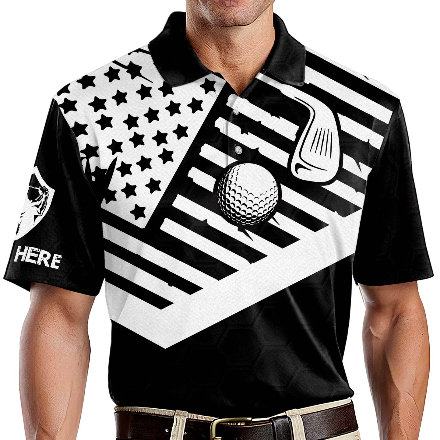 Not All Men Are Created Eagle Golf Polo Shirt GM0129