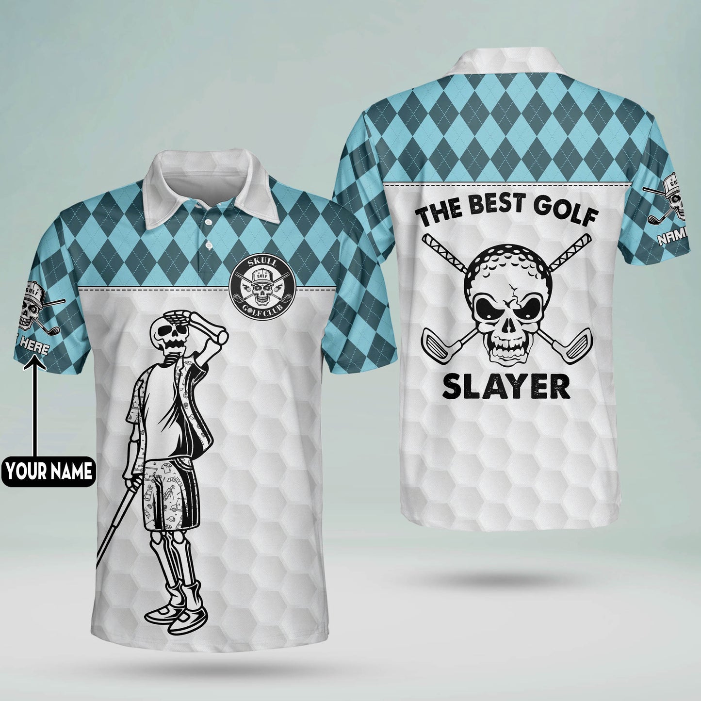 The Best Golf Slayer Golf Polo Shirt GM0255