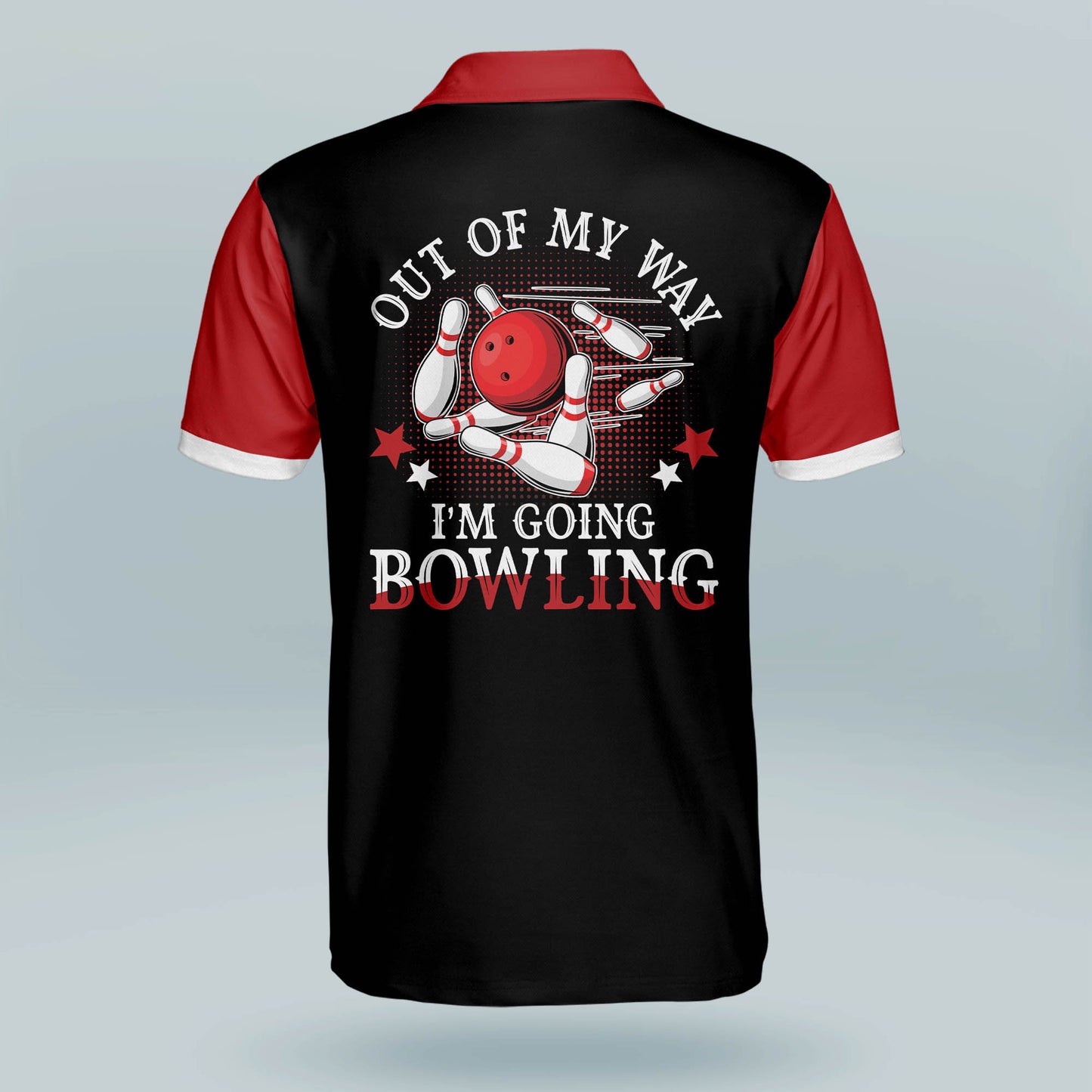 Custom Bowling Shirts For Men - Men's Bowling Shirts Vintage With Name - Funny Bowling Shirts Retro - Black And Red Short Sleeve Bowling Shirt For Men BM0057