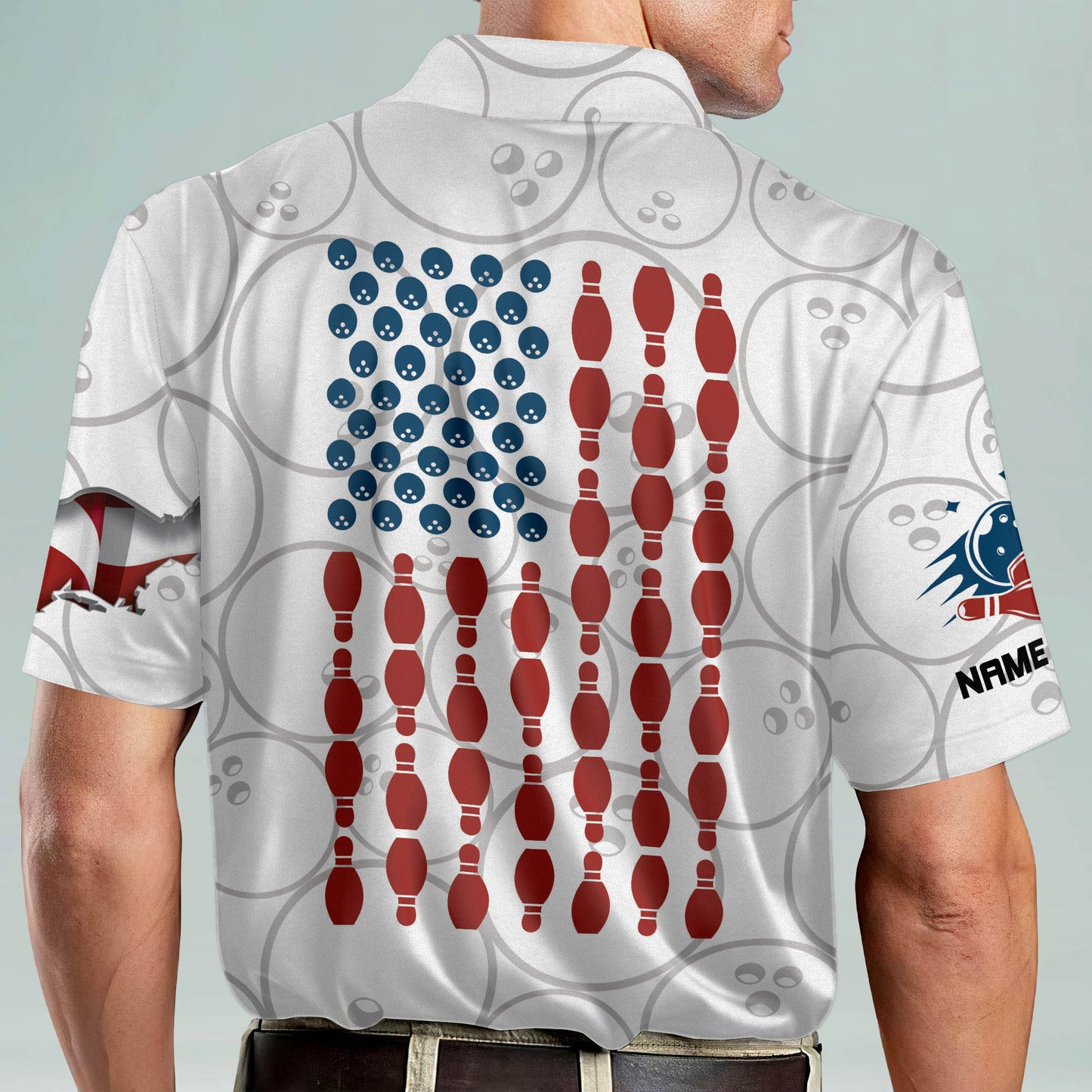 Custom American Patriotic Bowling Shirt BM0082