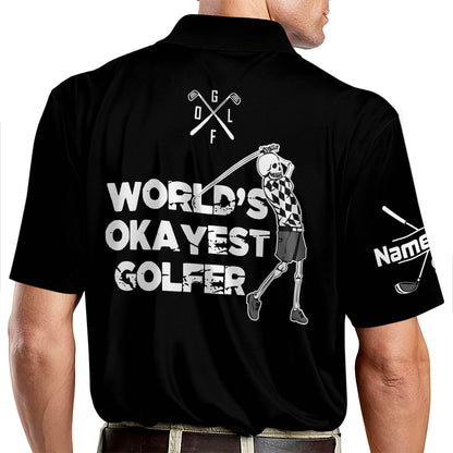 World's Okayest Golfer Golf Polo Shirt GM0142