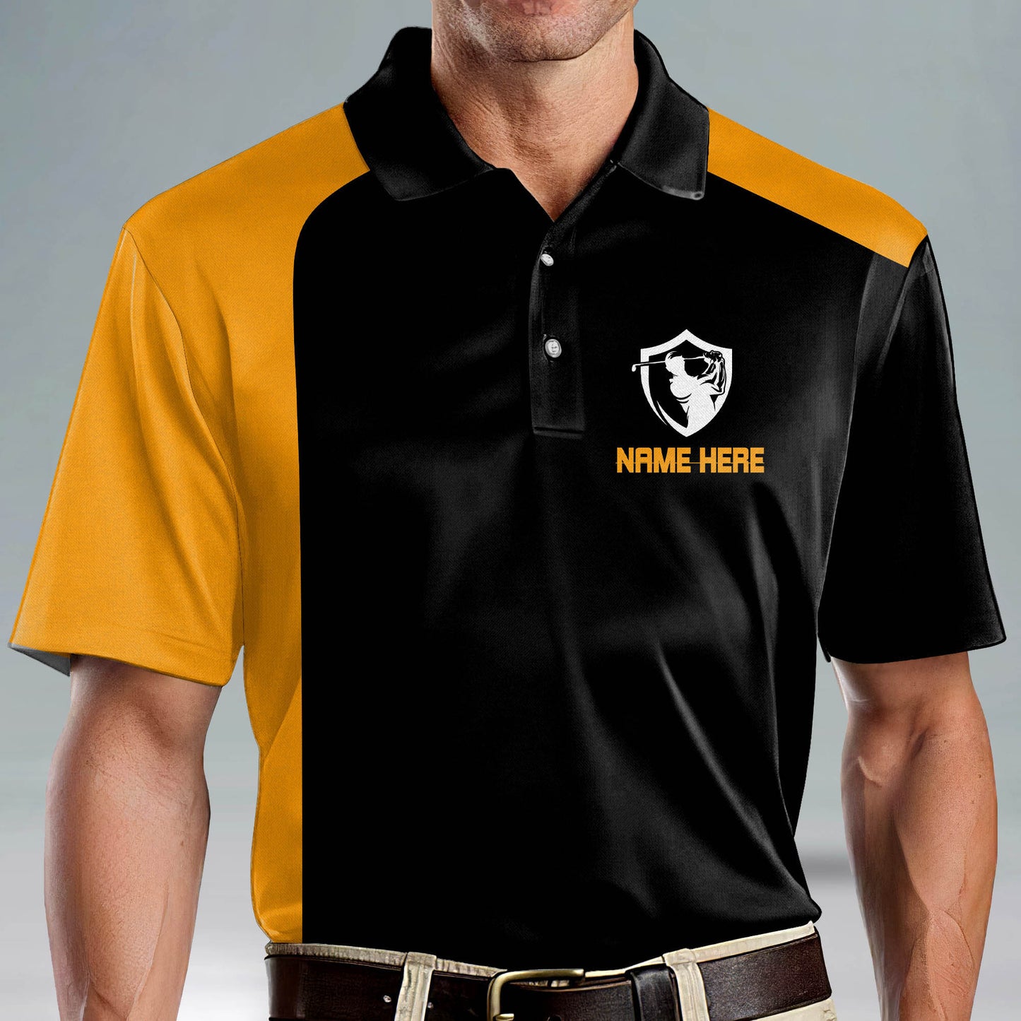 My Best Round of Golf Starts at The 19th Hole Golf Polo Shirt GM0271