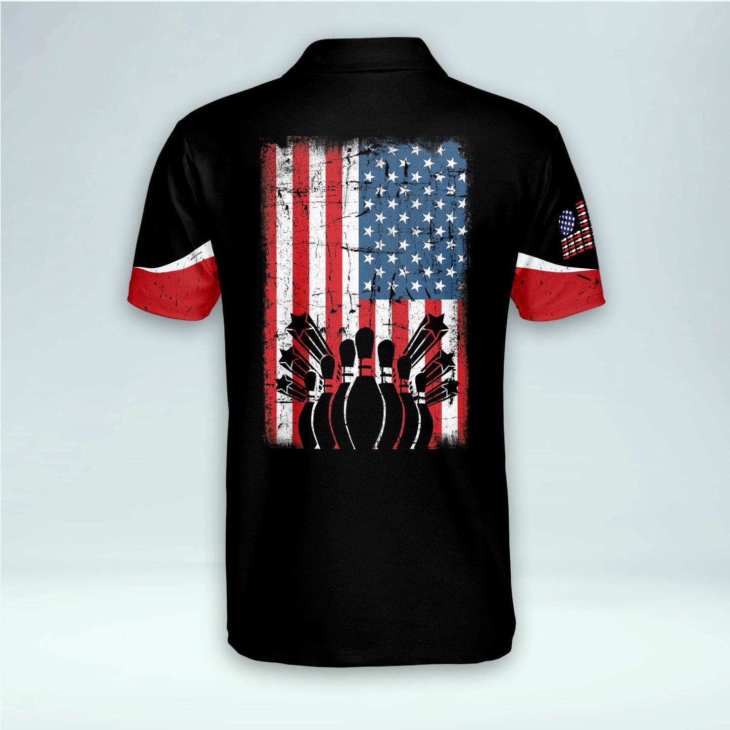 Custom American Flag Bowling Shirts BM0053