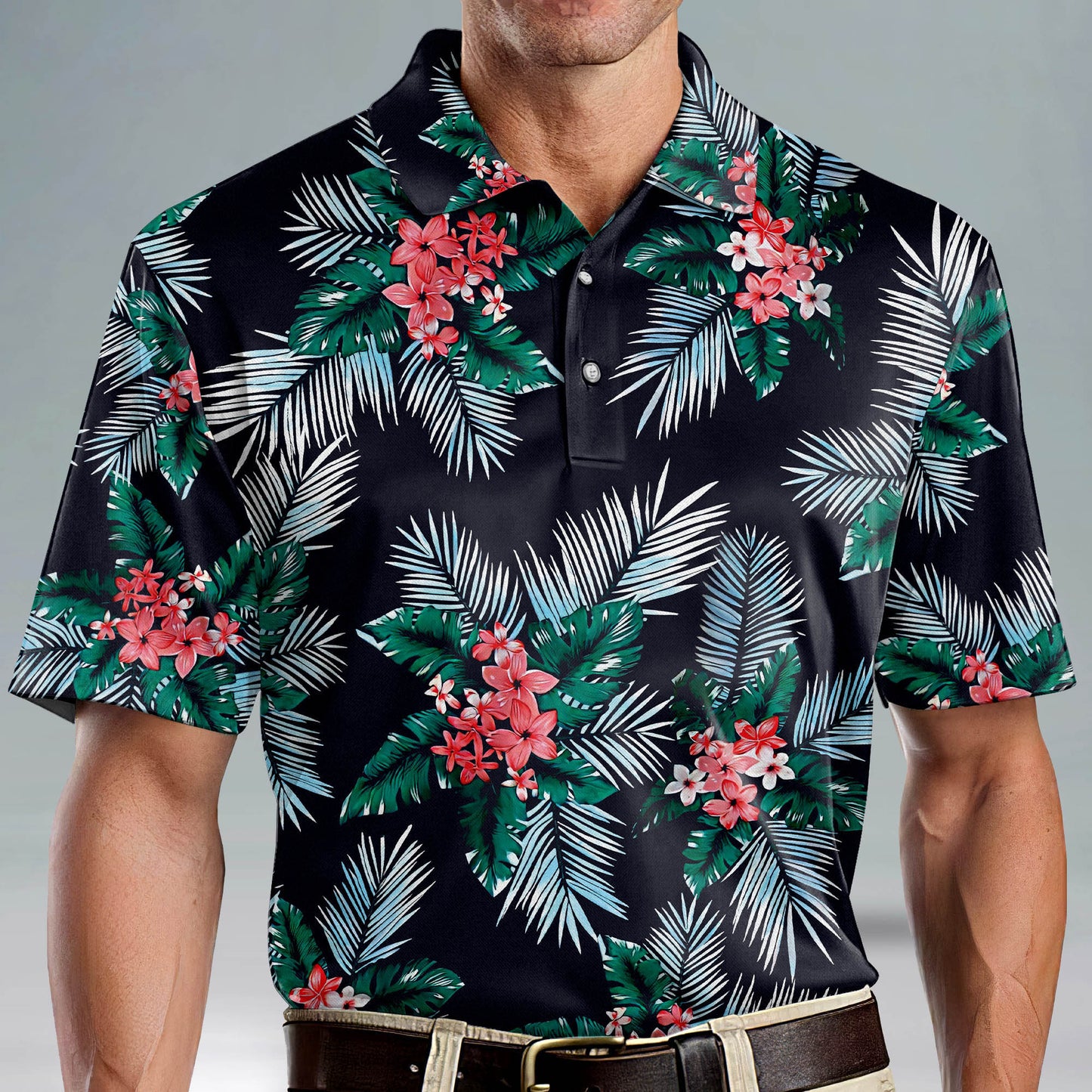 Floral Tropical Tropical Floral Golf Polo Shirt GM0245