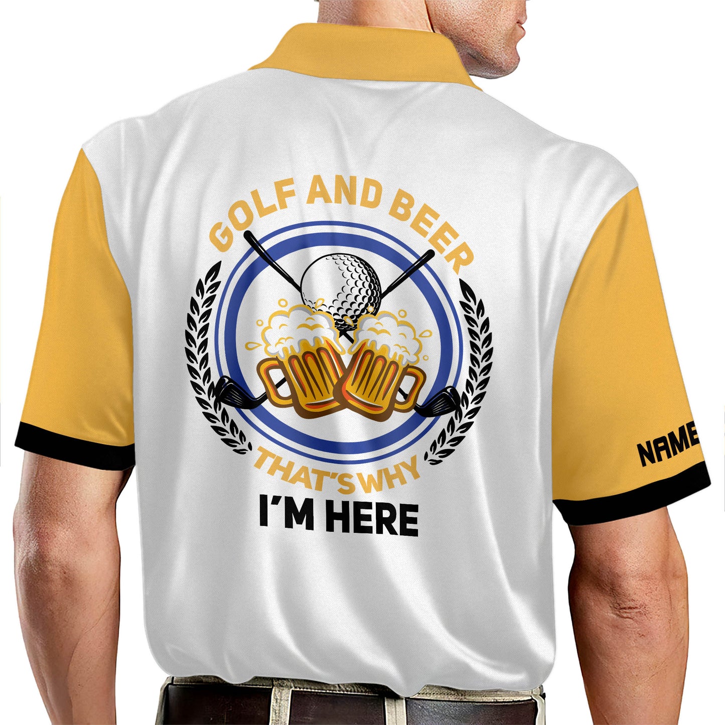 Golf And Beer That's Why I'm Here Golf Polo Shirt GM0161