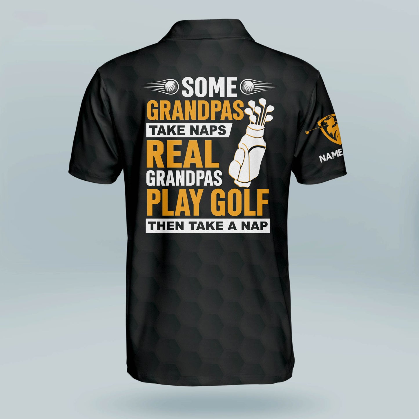 Some Grandpas Take Naps Real Grandpas Play Golf Then Take A Nap Golf Polo Shirt GM0284